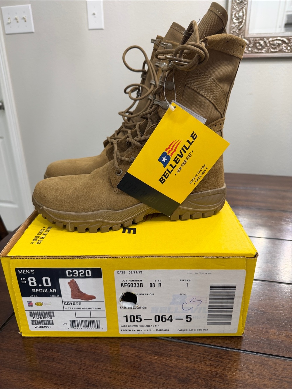 Belleville C320 Coyote Tactical Boots - Men's 8.0